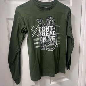 Green Long Sleeve Kids Shirt